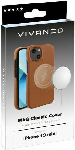 Vivanco Mag Classic Back Cover Silicon Maro (iPhone 13 mini)