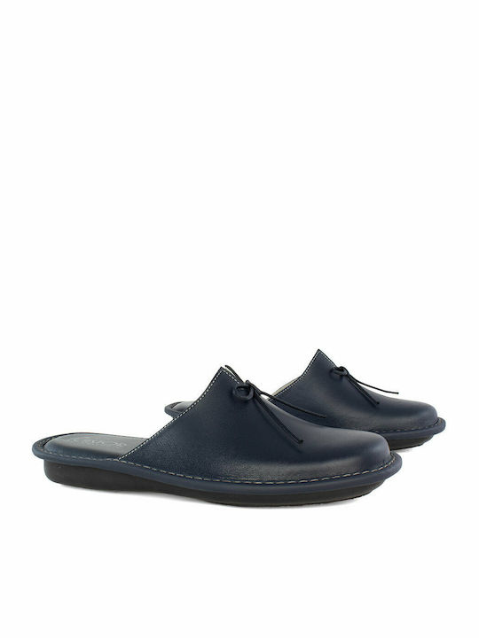 Anatomical Leather Women's Slippers Black