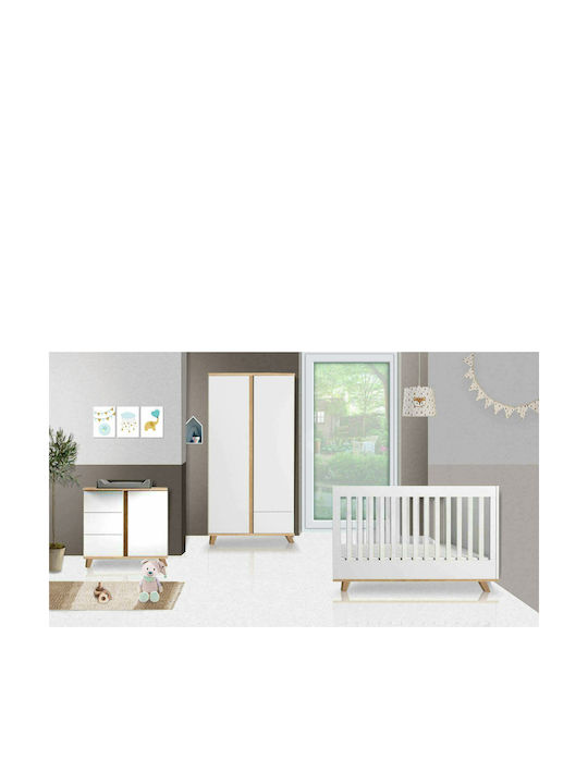 Bebe Stars Babybett Kutsche Cappuccino Weiß