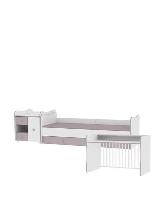Lorelli Κούνια Πολυμορφική Minimax White για Στρώμα 60x120cm