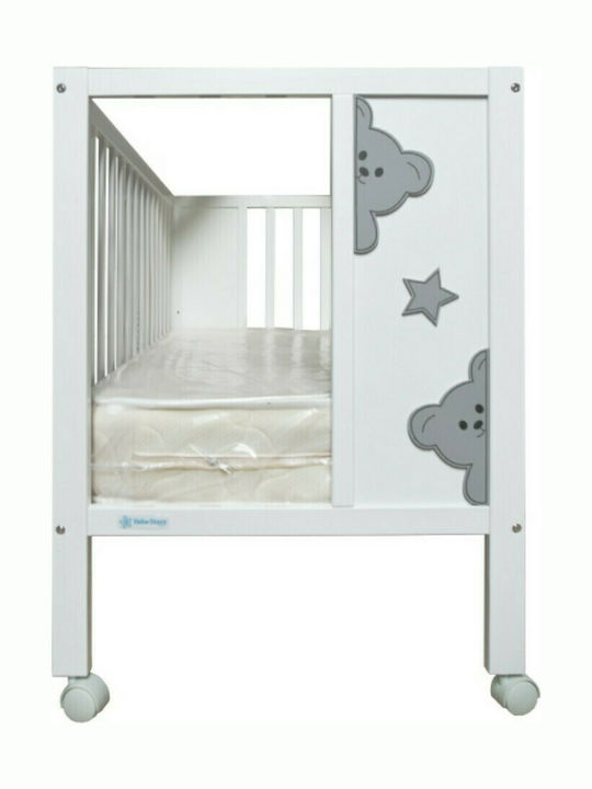 Bebe Stars Crib Life White With Wheels