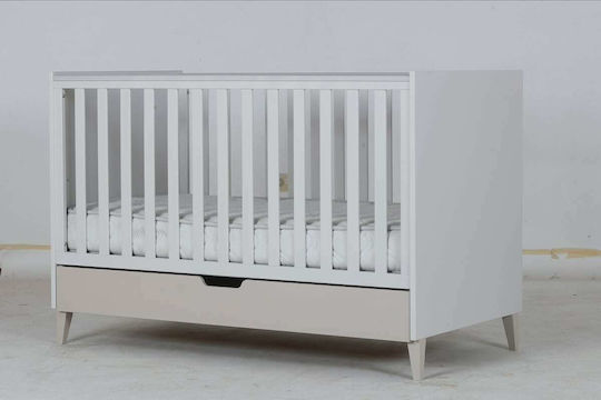 Santa Bebe Pat Polimorfă Juno Alb Cu Sertar