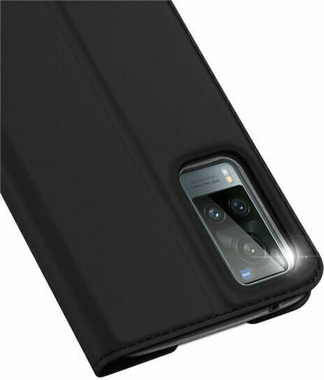 Dux Ducis Книга Изкуствена кожа Черен (Vivo X60 Pro 5G)