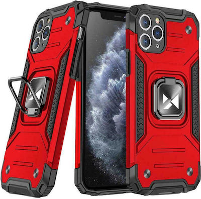 Wozinsky Ring Armor Synthetic Back Cover Durable Red (Galaxy M31s)