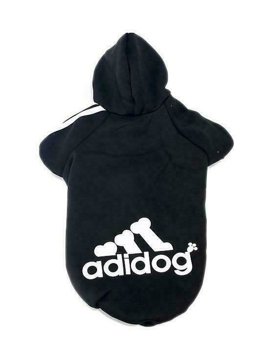 Forcats Adidog Φούτερ Σκύλου με Κουκούλα Μαύρο Medium σε Μαύρο χρώμα 25εκ.