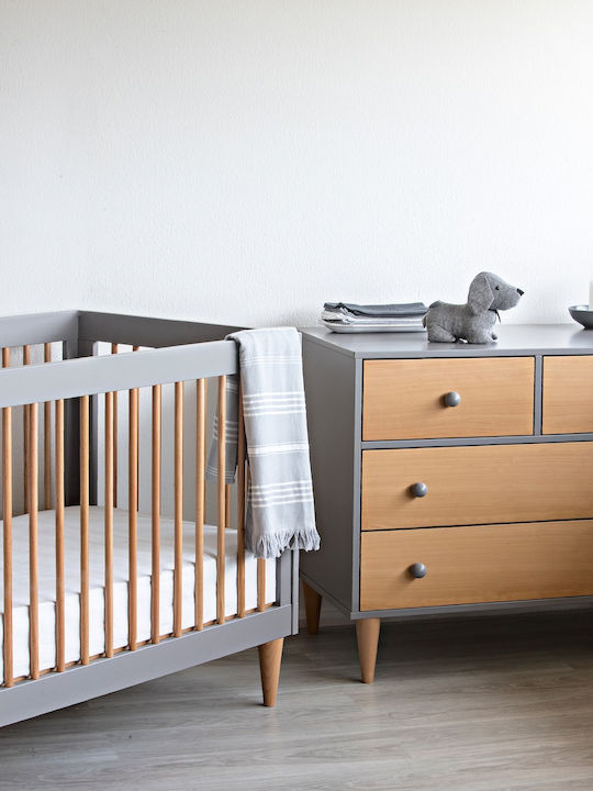 Santa Bebe Babybett Norma Gray für Matratze 60x120cm