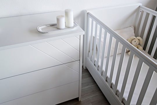 Santa Bebe Πολυμορφική Κούνια Bianco Λευκή με Συρτάρι