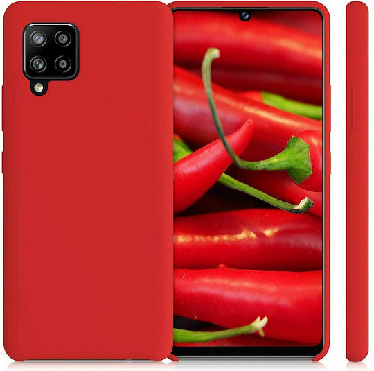 Hurtel Soft Задна корица Силикон 2мм Червен (Galaxy A42)