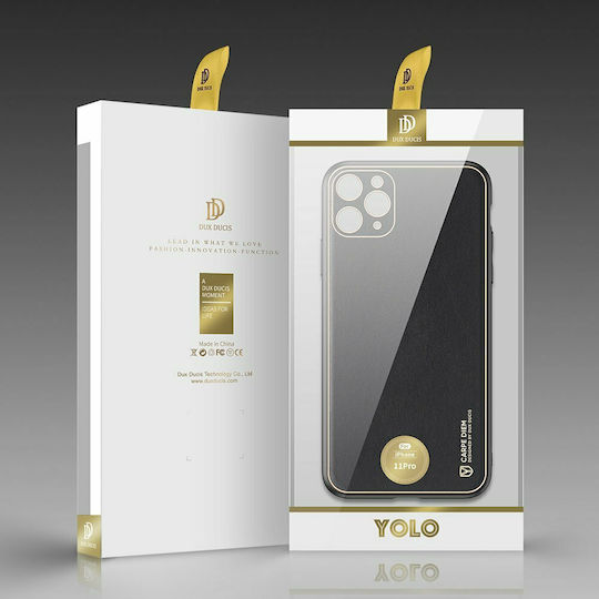 Dux Ducis Yolo Elegant Back Cover Δερματίνης / Πλαστικό Μαύρο (iPhone 11 Pro)