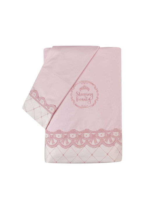 Kentia Baby Bettbezug Set mit Kissenbezug Beauty Rosa 100x140cm.