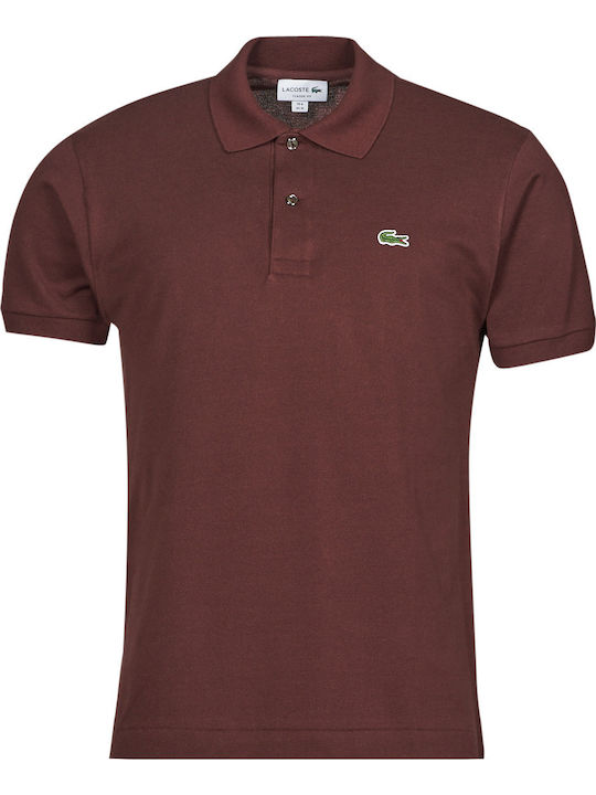 Lacoste Polo Μπλούζα Κοντομάνικη Μπορντό