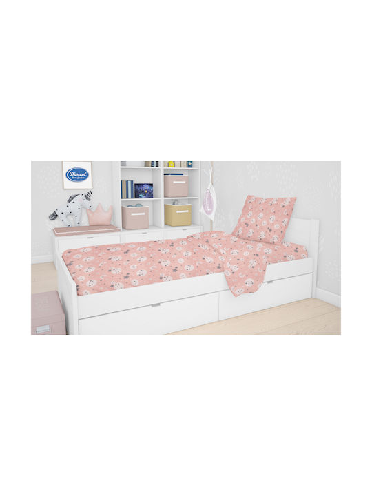 Dimcol Baby Bettbezug Smile 82 Coral 120x160cm.