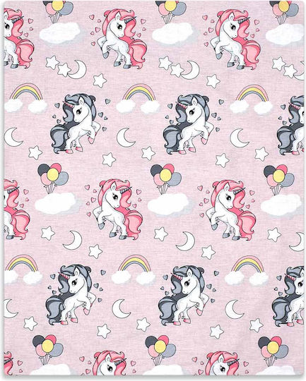 Dimcol Baby Duvet Cover Unicorn 107 Lilac 120x160cm