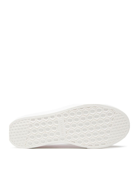 Poppy Γυναικεία Slip-On Πάνινα White / Red / Pink