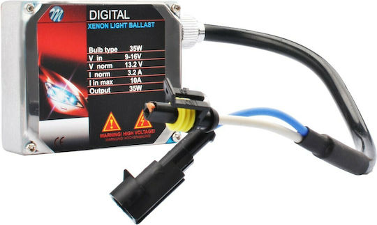 M-Tech Xenon Σετ Φωτισμού Αυτοκινήτου H7 12V 6000K Ψυχρό Λευκό