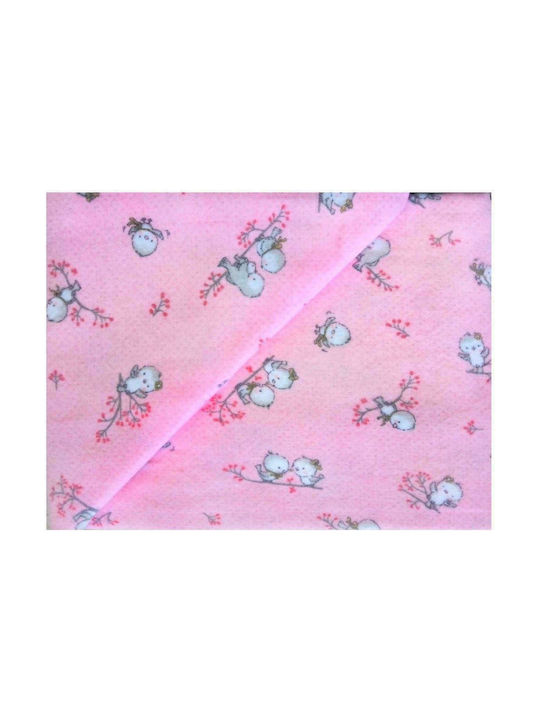 Dimcol Baby Duvet Cover Birds 15 Pink 120x160cm