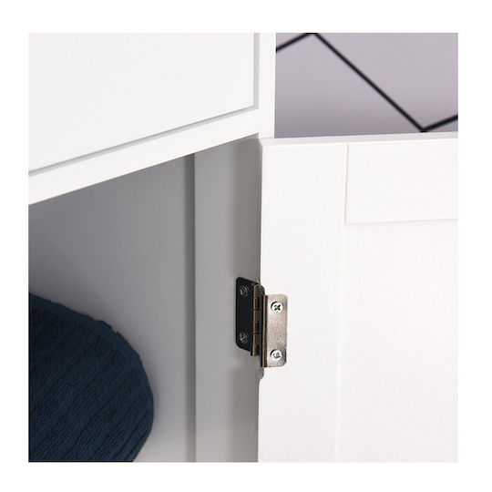 Kleankin 834-291 Floor Bathroom Column Cabinet L40xD27xH171.5cm White