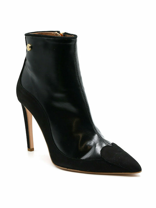 Moschino Leder Damen Knöchelstiefel Schwarz