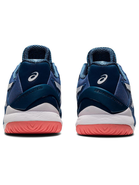 ASICS Gel-Resolution 8 Ανδρικά Παπούτσια Τένις για Όλα τα Γήπεδα Blue Harmony / White
