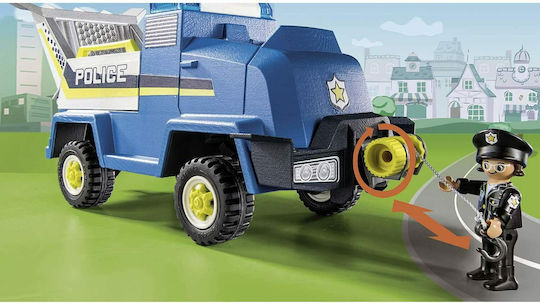 Playmobil Duck On Call Police Vehicle with Mini Patrol Car for 3+ years years old