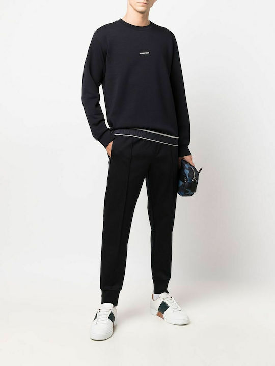 Sweatpants with Elastic Navy Blue