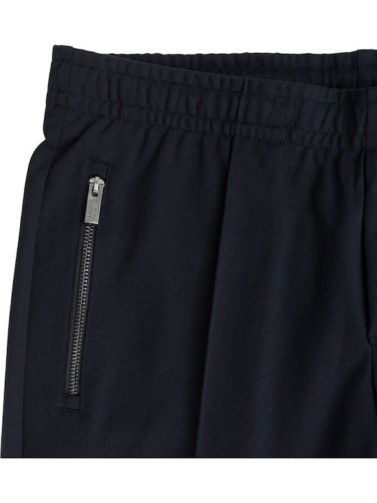 Sweatpants with Elastic Navy Blue