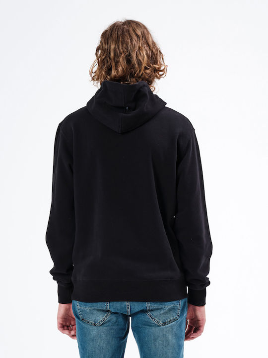 Emerson Men's Sweatshirt with Hood and Pockets Black