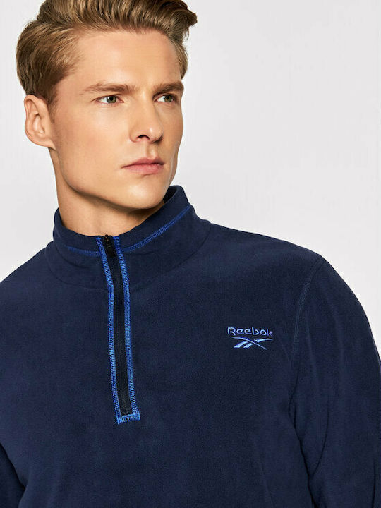 Athletic Long Sleeve Blouse Vector Navy