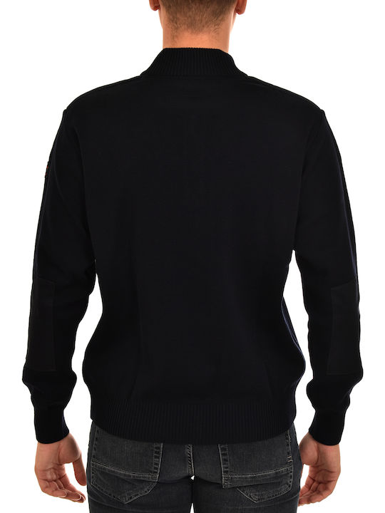 Paul & Shark Men's Long Sleeve Sweater with Zipper Navy