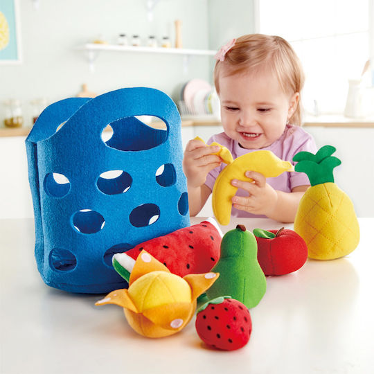 Hape Fruit & Vegetable Game Toddler Fruit Basket 8pcs
