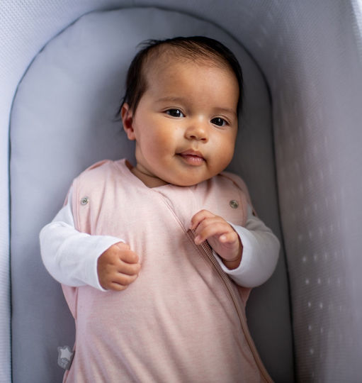 Grobag Spring Sleeping Bag Swaddle Bag 1 Tog Blush