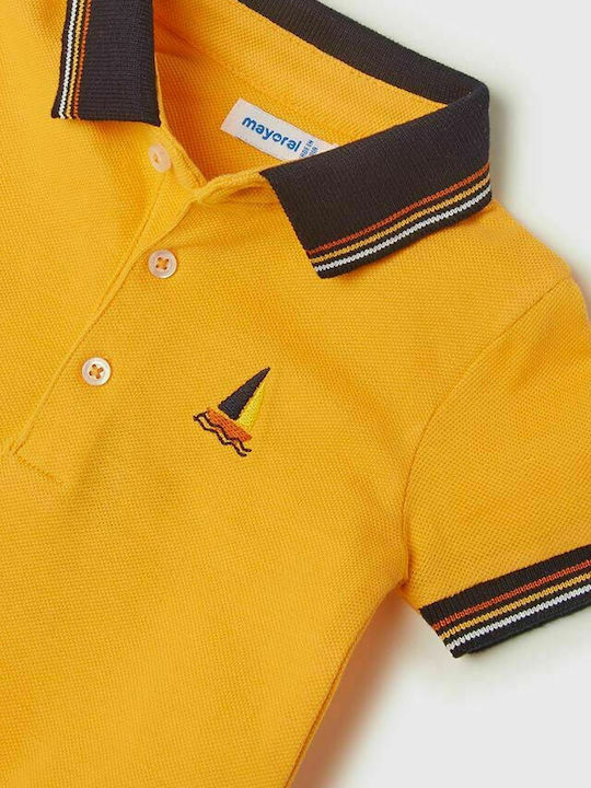 Mayoral Kids Polo Short Sleeve Orange