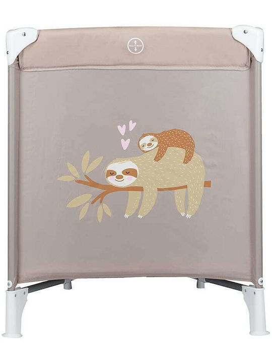 FreeOn Love Sloth Playpen with Mattress Beige 120x60cm