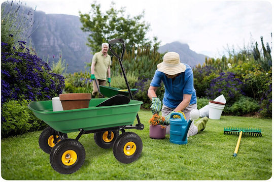 Kippwagen & Anhänger Gartenkarre Kunststoff Vierrädrig 52Es 85x47x80cm.