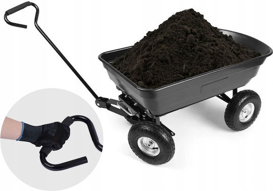 Dump Cart & Trailer Garden Cart Plastic Four-wheel 75lt