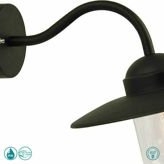 Nordlux Luxembourg Lumină de exterior cu abajur montată pe perete E27 IP54 42x11εκ.