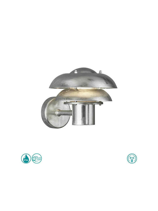 Nordlux Kurnos 20 Wall-Mounted Outdoor Hat Light E14 IP54 25.6x18.2εκ.