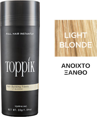 Toppik Ίνες Κάλυψης Αραίωσης Μαλλιών με Κερατίνη Hair Building Fibers Giant Light Blonde 55gr