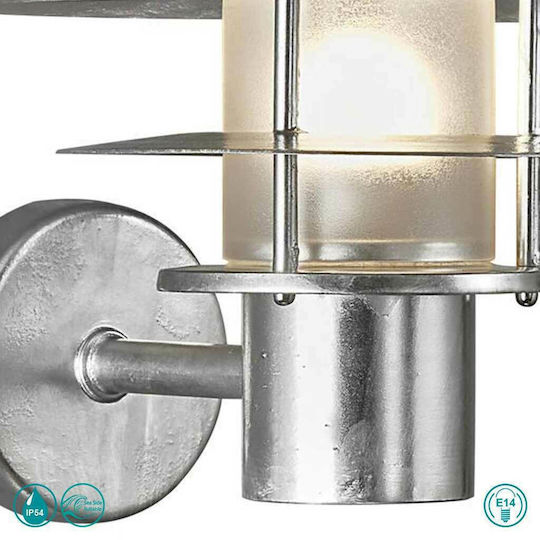 Nordlux Bastia 24 Lumină de exterior cu abajur montată pe perete E14 IP54 27.6x17.6εκ.