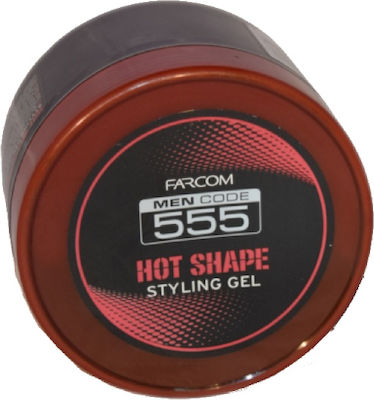 Farcom Men Code 555 Hot Shape Styling Gel Μαλλιών 250ml