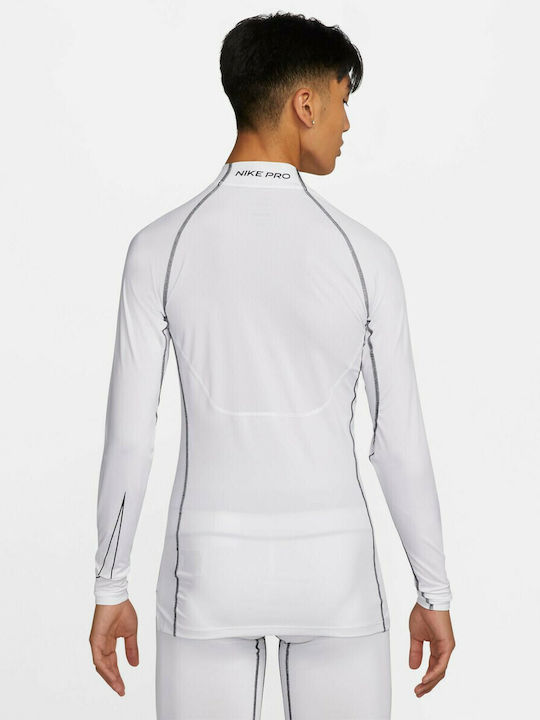 Nike Pro Dri-Fit Ισοθερμική Μπλούζα Λευκή Nike Pro Dri-Fit Ισοθερμική Μπλούζα Λευκή