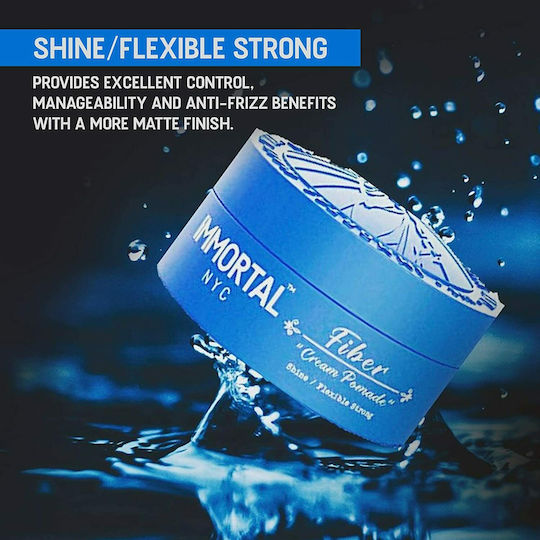 Immortal NYC Fiber Cream Pomade για Ελαφρύ Κράτημα & Λάμψη 150ml