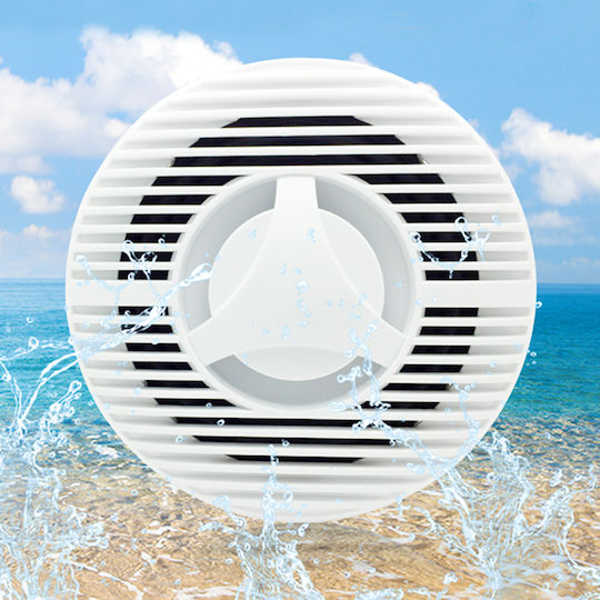 Hasda Set difuzoare marine Impermeabile 6.5" cu 120W RMS Alb