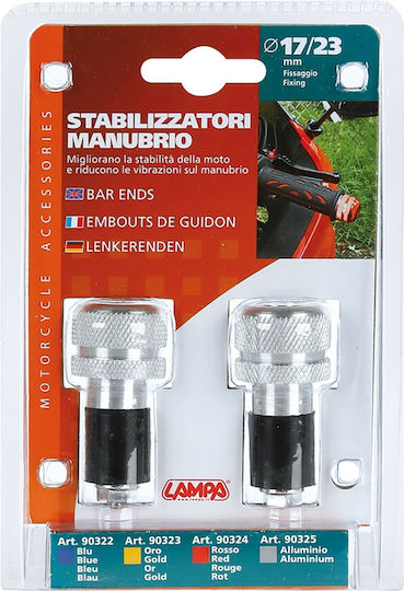 Lampa Lenker-Gegengewichte SU-3 mit Innendurchmesser 13-17mm in Silber Farbe