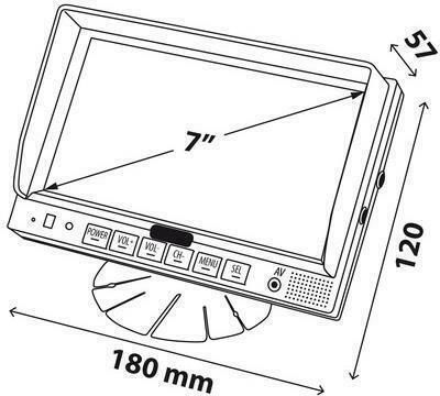 Lampa M3 7 Inch Camera Monitor for Car Dashboard