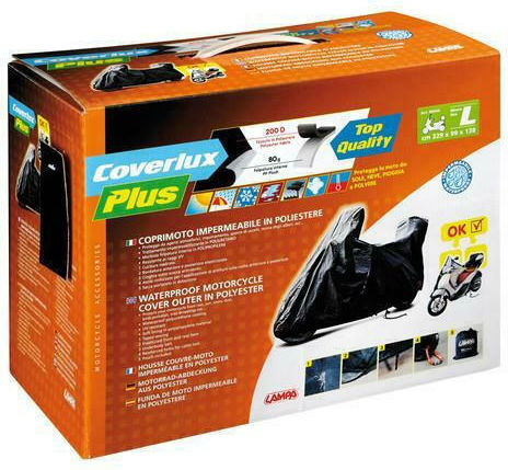 Lampa Waterproof Motorcycle Cover Optima Plus Extra Large L246xW104xH148cm