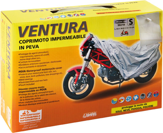 Lampa Waterproof Motorcycle Cover Ventura Small L183xW89xH119cm