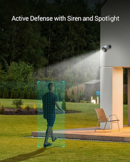 Ezviz BC1C IP Surveillance Camera Wi-Fi Full HD+ 4MP Waterproof Battery Powered with Two-Way Communication and Lens 2.8mm