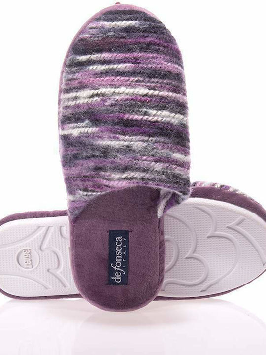 De Fonseca Roma Top I W732 Women's Slipper In Purple Colour