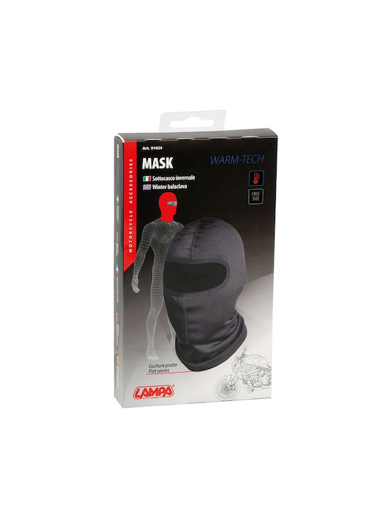 Lampa Mask-Pro Balaclava integrala pentru motociclist din poliester Negru Culoare